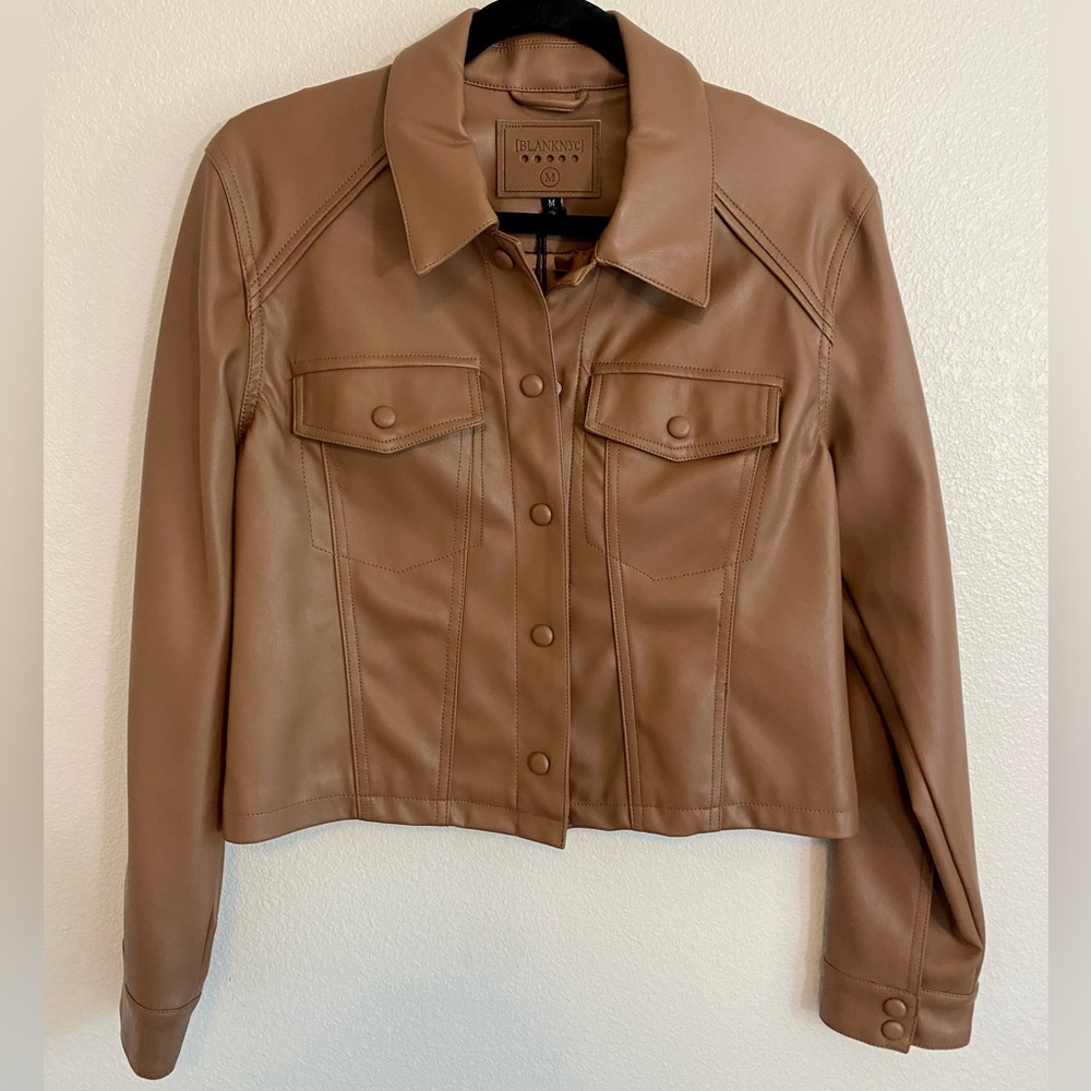 Blank NYC Brown Leather Jacket